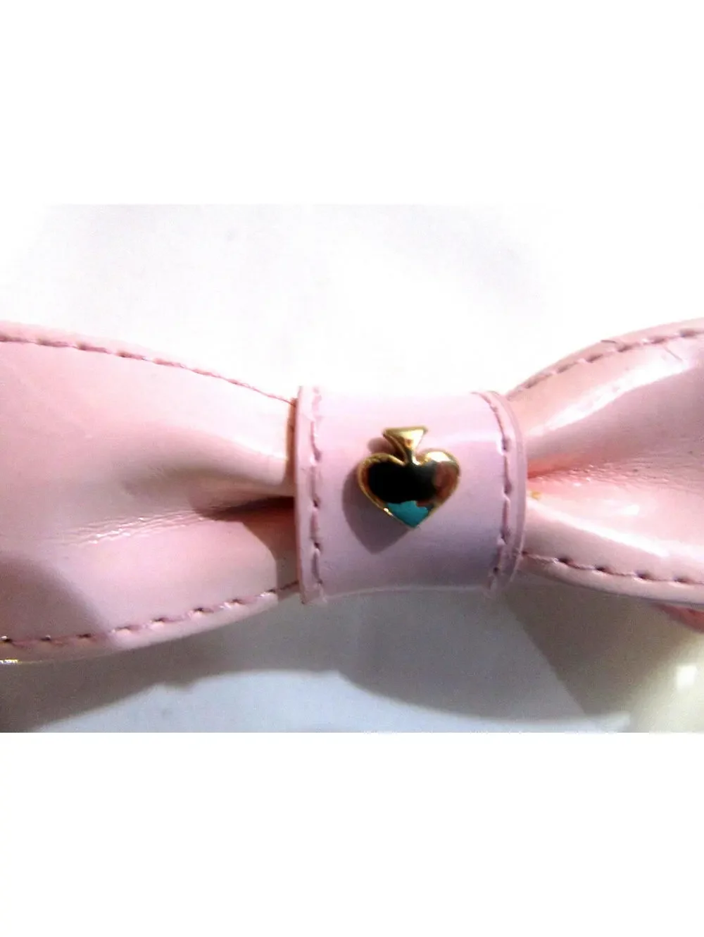 Kate Spade Womens Leather Belt with Bow Light Pink Size XL - Picture 4 of 6